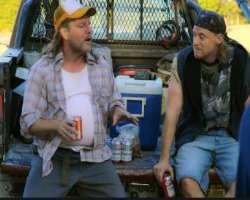 He appeared for a bit role as Redneck number one in the superhero film 